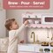 Best Choice Products Wooden Cottage Kids Pretend Play Kitchen with 11 Accessories, Espresso Machine